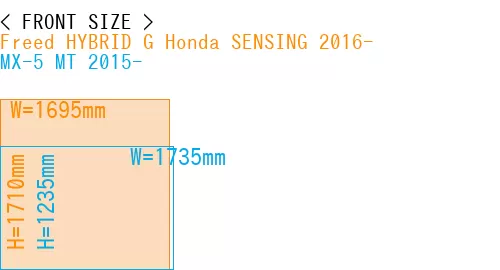 #Freed HYBRID G Honda SENSING 2016- + MX-5 MT 2015-